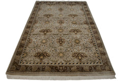6x9 Vintage Indian William Morris Design Carpet // ONH Item mc002295 Image 6