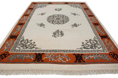 9.5x13.5 Vintage Indian Peking Design Carpet // ONH Item mc002297 Image 6
