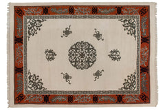 9.5x13.5 Vintage Indian Peking Design Carpet // ONH Item mc002297 Image 8