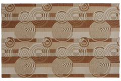 5x8 Abstract Indian Soumac Design Carpet // ONH Item mc002302