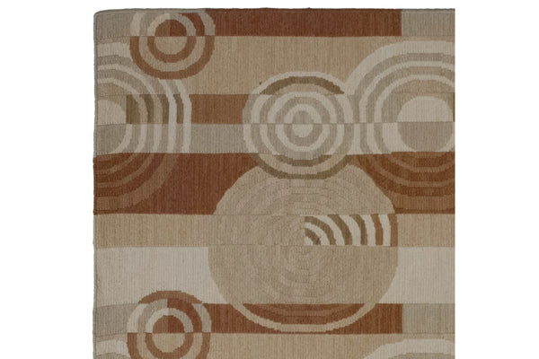 5x8 Abstract Indian Soumac Design Carpet // ONH Item mc002302 Image 3