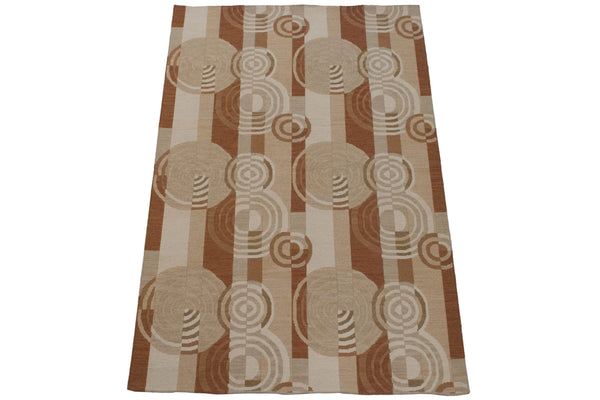 5x8 Abstract Indian Soumac Design Carpet // ONH Item mc002302 Image 8