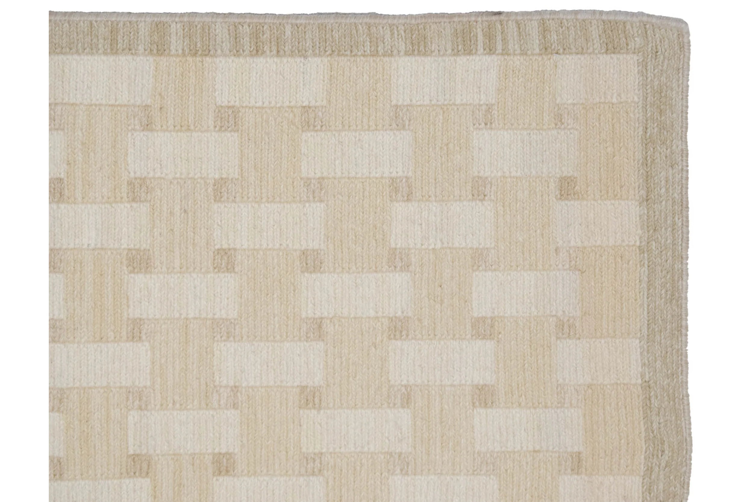 5x8 Modern Indian Basketweave Soumac Design Carpet // ONH Item mc002305 Image 1