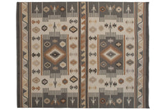 8x10 Geometric Indian Soumac Design Carpet // ONH Item mc002307