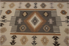 8x10 Geometric Indian Soumac Design Carpet // ONH Item mc002307 Image 7