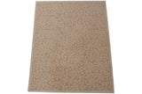 Allover neutral beige and ivory leaf pattern on a Contemporary Indian Soumac carpet.
