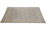 Silver, ivory, oxidized silver tone-on-tone Peshawar carpet field with shield medallions.