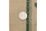 Even, full pile texture of this vintage Peking rug in ivory and dusty green.