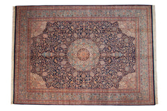 8.5x12 Vintage Indian Ardebil Design Carpet // ONH Item mc002323