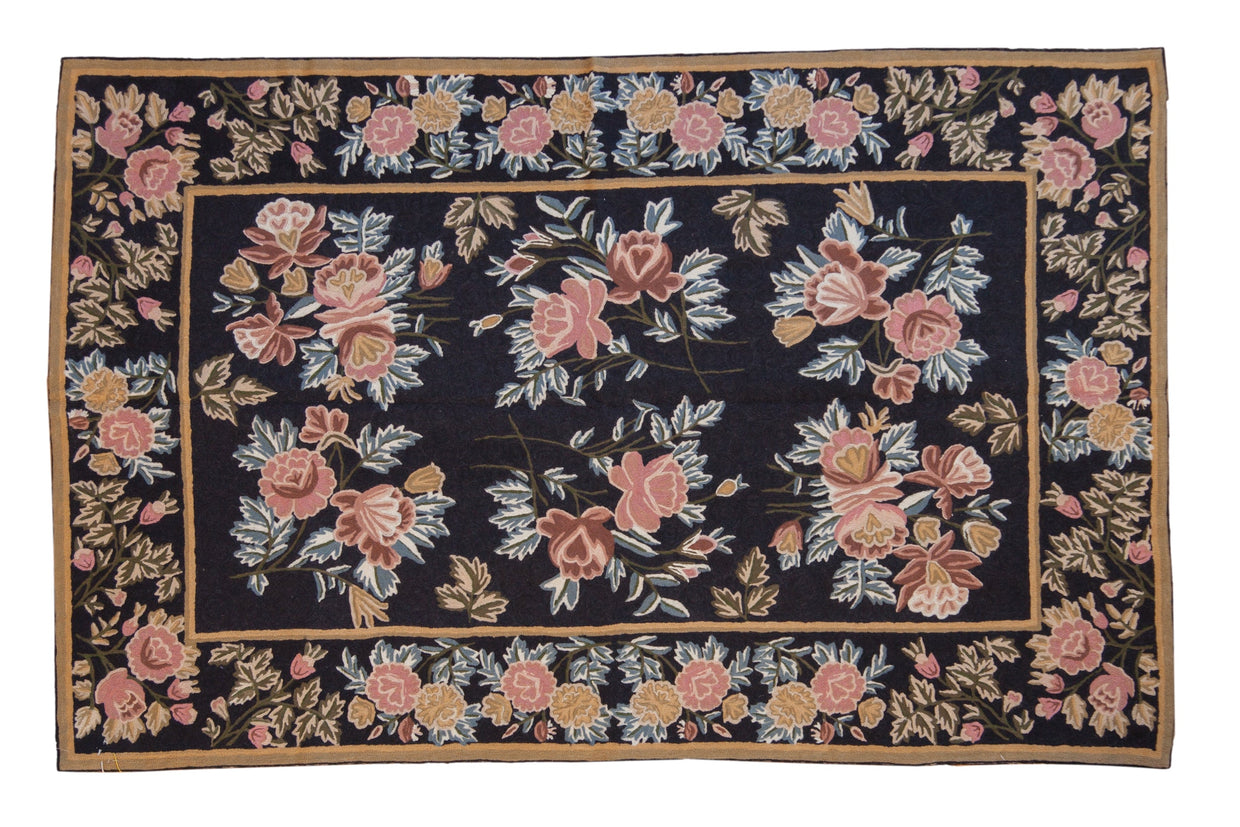 4x6 Vintage Chainstitch Rug // ONH Item mc002324