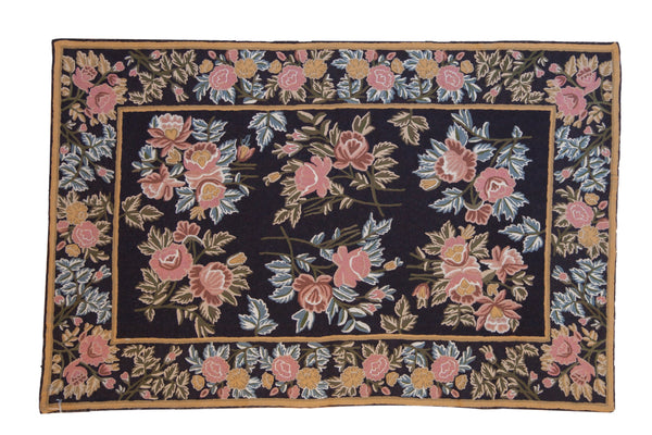 4x6 Vintage Chainstitch Rug // ONH Item mc002326