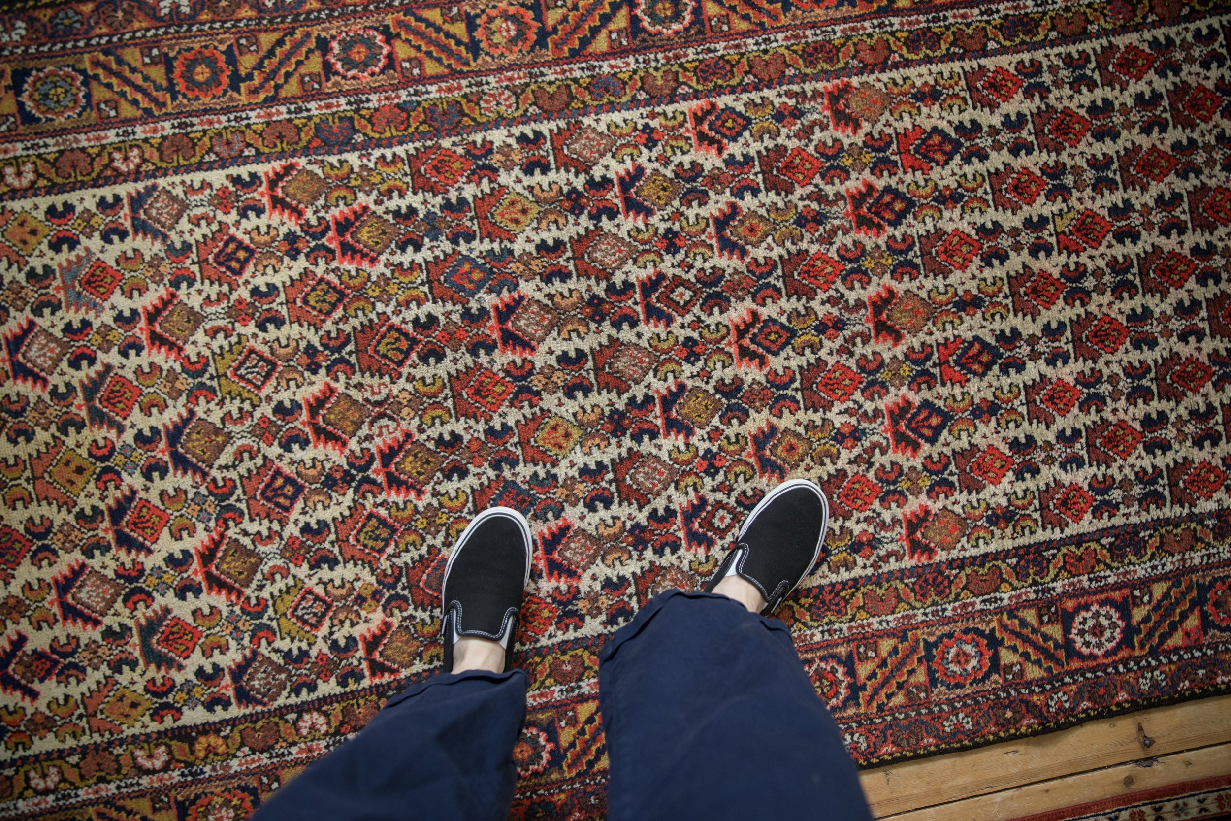 Vintage Hamadan Rug Runner // ONH Item: mc002333, Image 1