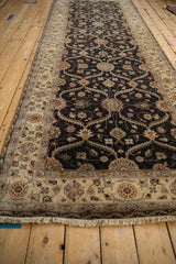 Angled perspective down the length of a Mogul runner highlighting its repeating trellis design.