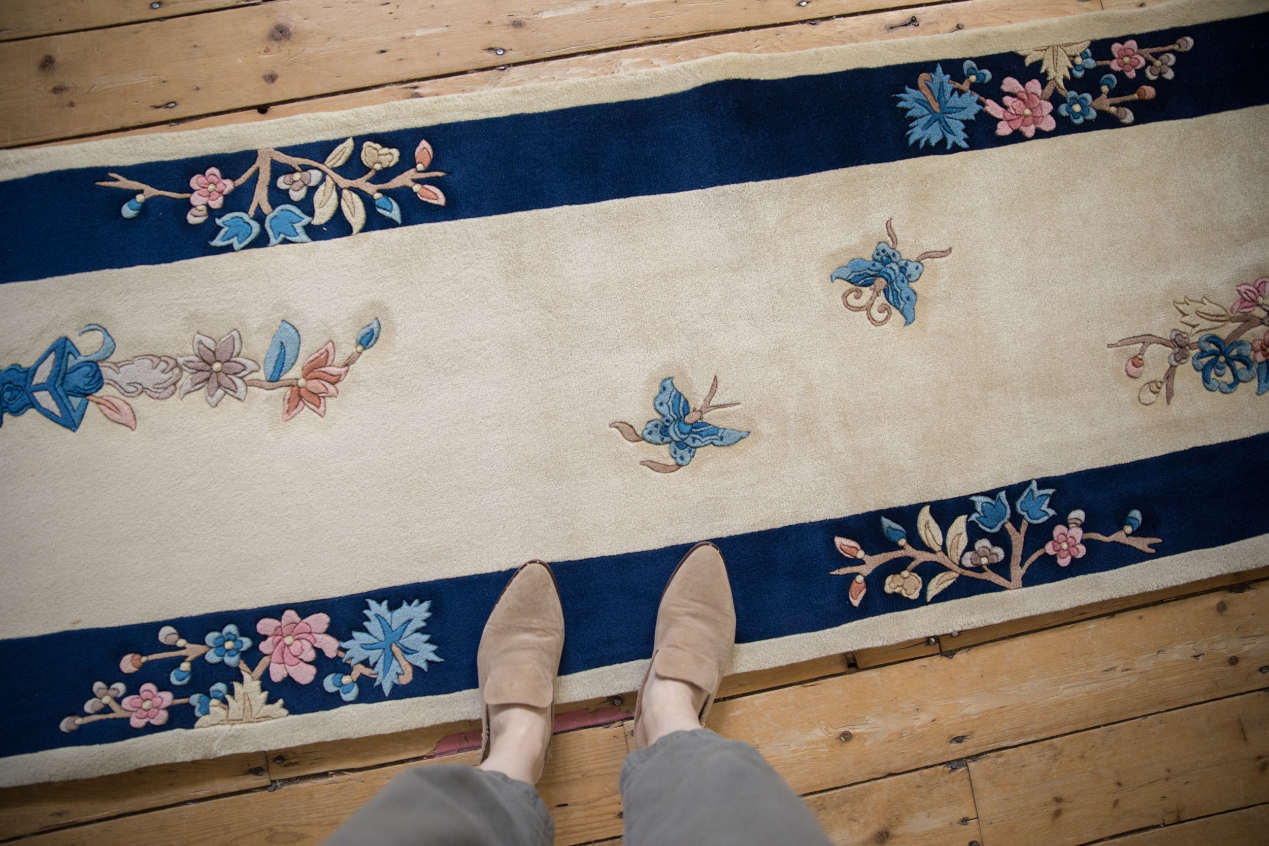 2.5x12 Vintage Art Deco Rug Runner // ONH Item mc002338 Image 1