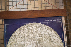 Mini Moon Chart Art Print Canvas Navy and Ivory // ONH Item 3323 Image 2