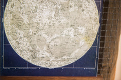 Mini Moon Chart Art Print Canvas Navy and Ivory // ONH Item 3323 Image 3