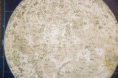Mini Moon Chart Art Print Canvas Navy and Ivory // ONH Item 3323 Image 4