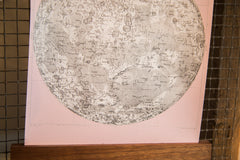 Mini Moon Chart Art Print Canvas Ballerina Pink // ONH Item 3322 Image 3