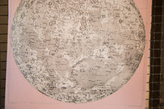 Mini Moon Chart Art Print Canvas Ballerina Pink // ONH Item 3322 Image 5