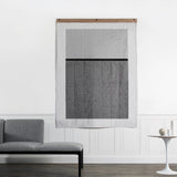Louise Gray Quilt No. 9 featuring light gray, dark gray, and black geometric panels.