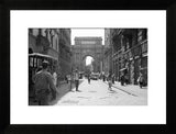 Melissa Dilmaghani original framed black and white street photograph of Florence, Italy.