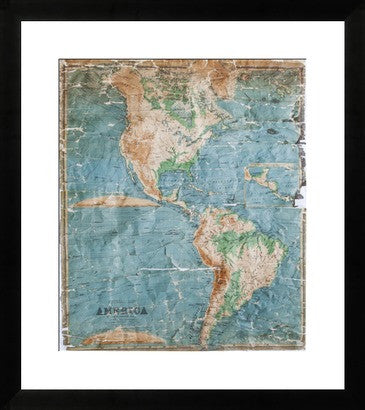 A Keith Johnston Antique 1850s Pull Down of America Reproduction Print ...