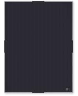 Minimalistic charcoal and gray stripe design of Louise Gray No. 4 Quilt, showing logo.