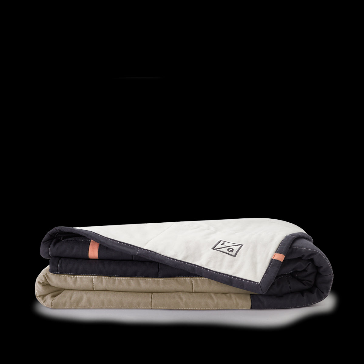 Made in USA Louise Gray Quilt No. 6 // ONH Item nh00209 Image 1