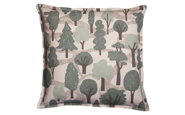 Made in USA Woodland Pillow in Blue and Grey // ONH Item nh00216