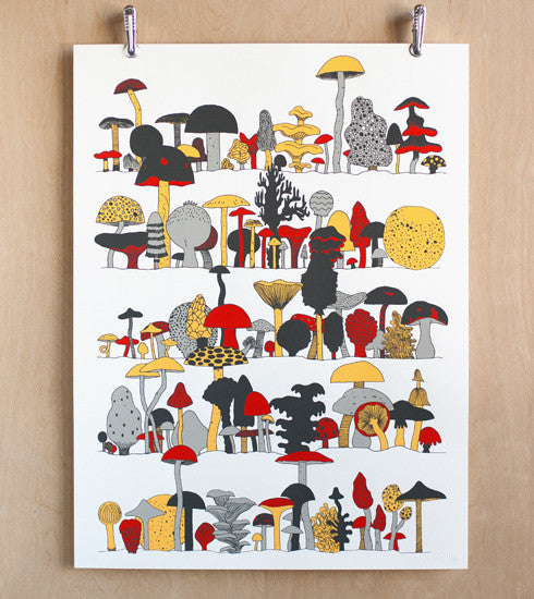 Fungus-Among-Us Makelike Mushroom Poster // ONH Item nh00217