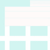 Intersecting white geometric lines on light aqua abstract art print.