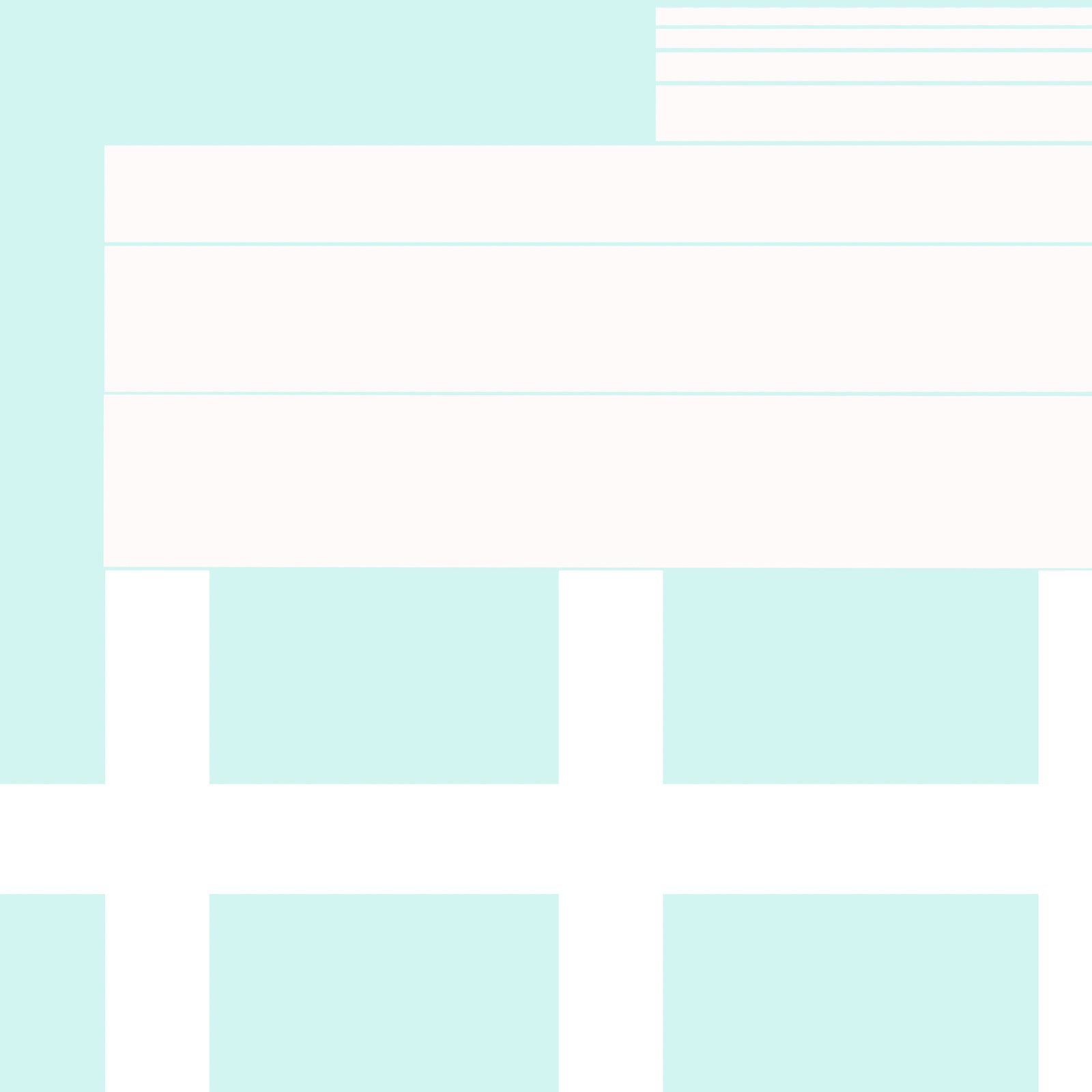 Study of Lines Graphic Art in Light Aqua // ONH Item nh00254 Image 1