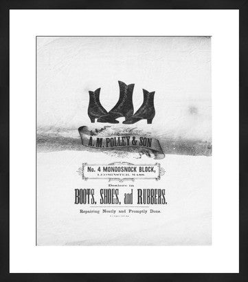 Antique Shoe Advertisement Revival // ONH Item nh00274