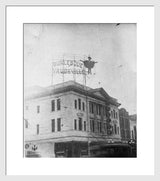 Vintage black and white photograph showing the 