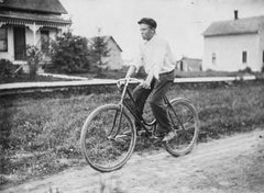 Antique Experimental Photograph Revival, Riding a Bike // ONH Item nh00302 Image 2