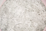 Fine Giclée print quality showing intricate craters and typography on the moon chart canvas.