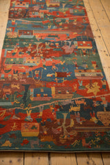 2.5x7 New Tibetan Folk Art Rug Runner // ONH Item qm001109 Image 5