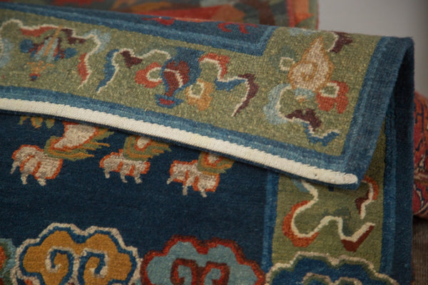  New Fu Dog Chair Back Rug Mat / Item qm001112 image 5