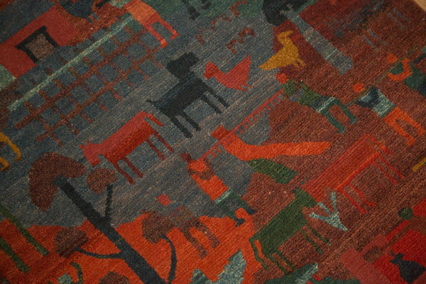 3x5 New Tibetan Folk Art Rug // ONH Item qm001113 Image 10