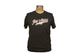 Men's charcoal t-shirt with a retro 