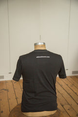 Men's Charcoal Retro Letter Fine Crew T-Shirt (Contrast Stitch) // ONH Item // RAFMCRCOGNRL1010-B0XS Image 3