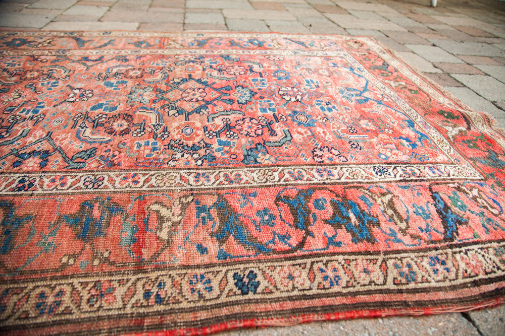 4x6 Shabby Tribal Antique Persian Rug // ONH Item 1185