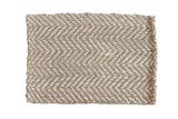 Sage New Carpet Collection jute rug, handwoven in green and natural beige diagonal texture.