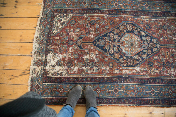 Antique Distressed Bibikabad Rug