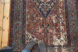 Antique Distressed Bibikabad Rug