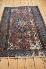 Antique Distressed Bibikabad Rug