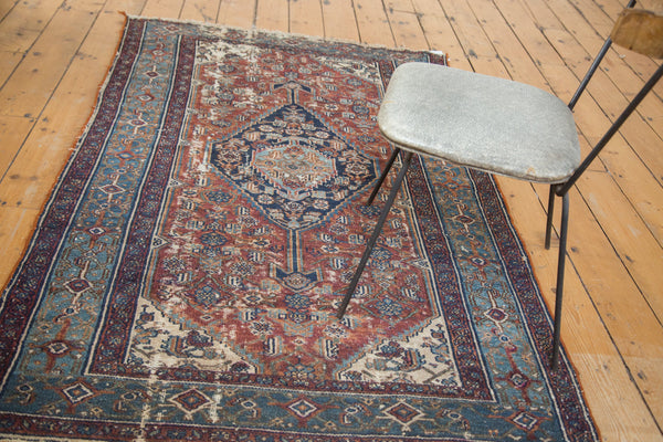 Antique Distressed Bibikabad Rug