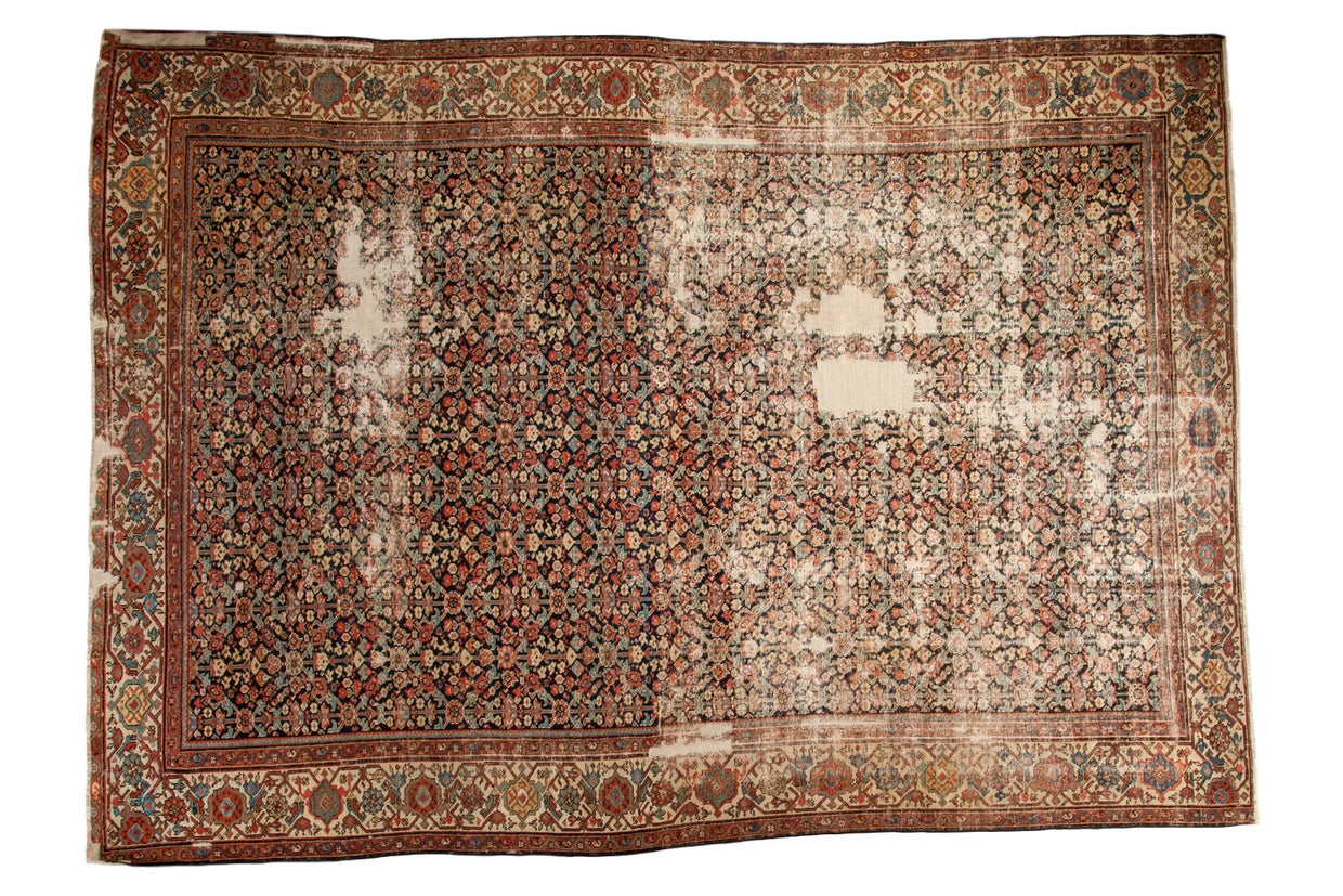9x13 Antique Distressed Mahal Carpet // ONH Item sm001110