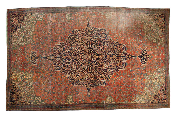 Antique Farahan Fragment Carpet