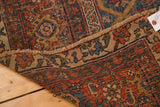 Fringed edge, hand-knotted foundation, and detailed border of a circa 1890s Antique Bijar rug.